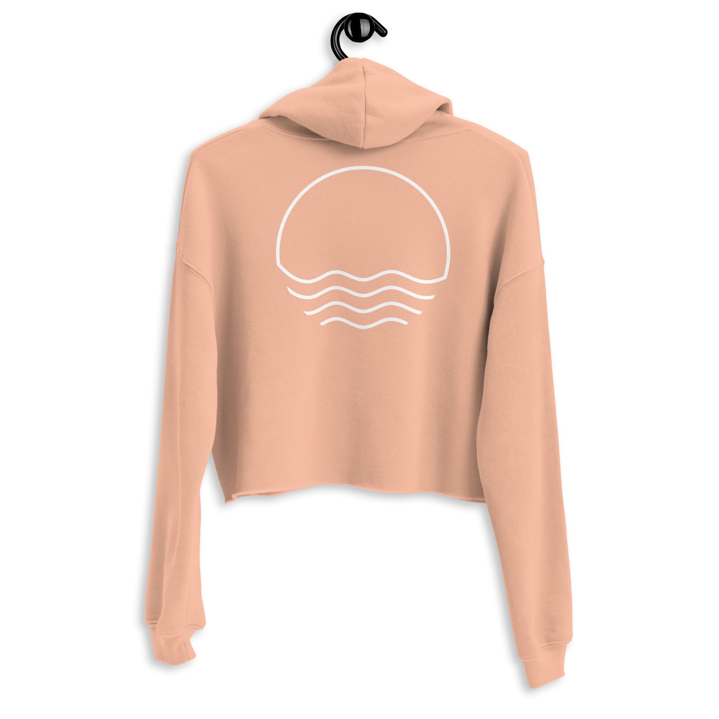 Women's Round Wave Crop Hoodie